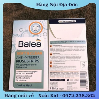 Miếng lột mụn cám, mụn đầu đen lẻ mũi của Balea