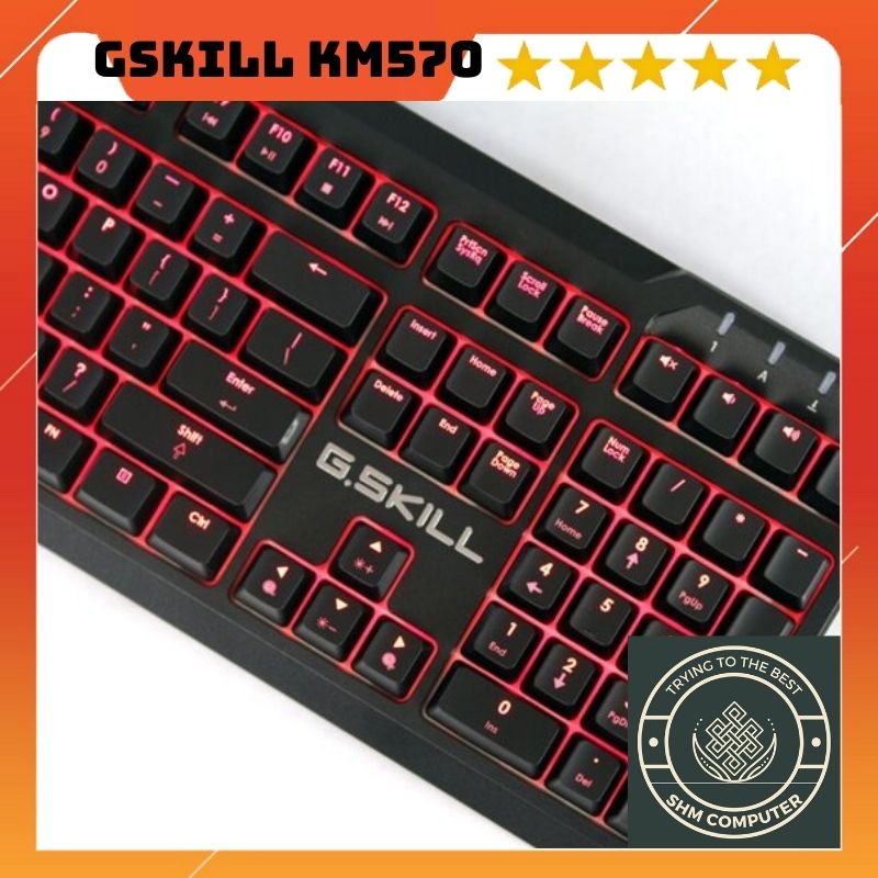Bàn phím cơ chuyên game GSkill KM570 MX Cherry MX Red Switch new 98%
