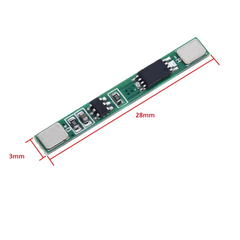Mạch bảo vệ pin lipo 1S 3.7V 3A, Bo mạch bảo vệ 1S chuyên dụng cho pin lithium ion li 18650