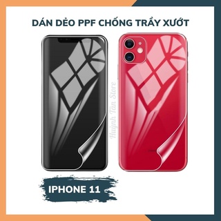 Dán dẻo PPF iphone 11 ip 11 pro 11 pro max trong suốt hoặc nhám chống bám vân tay bảo vệ máy mua 1 tặng 1 huỳnh tân stor