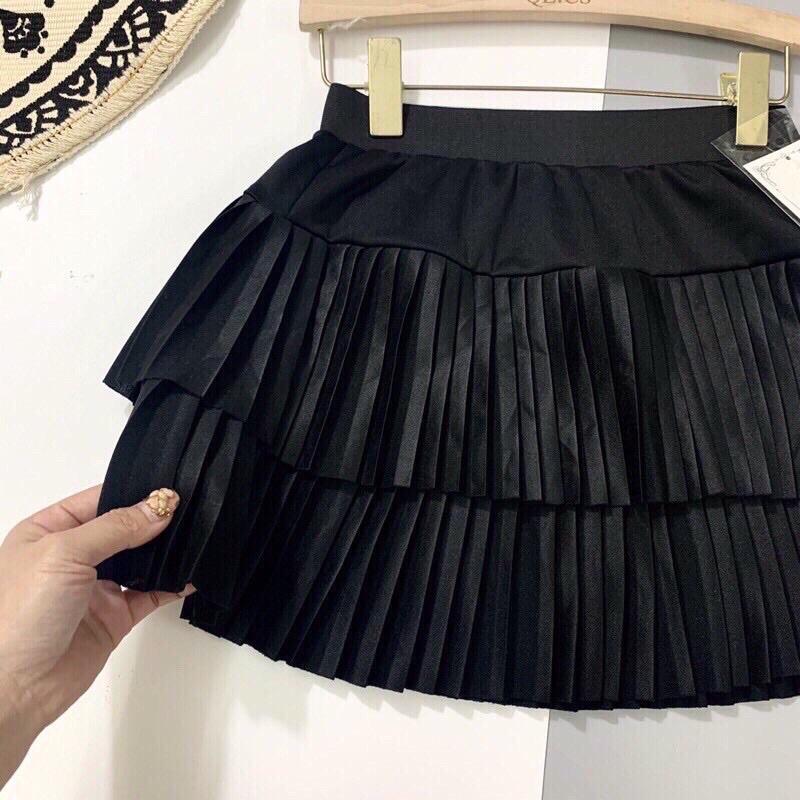 Chân Váy Ngắn Xếp Ly 2 Tầng Senorita Phong Cách Trẻ Trung CV95