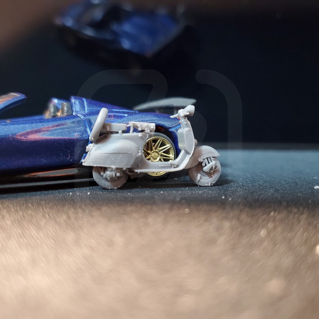 Xe môtô dành cho mô hình 1:64