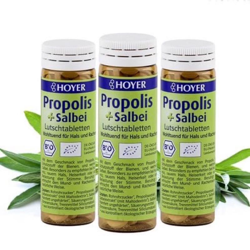 Viên ngậm ho keo ong hữu cơ Hoyer