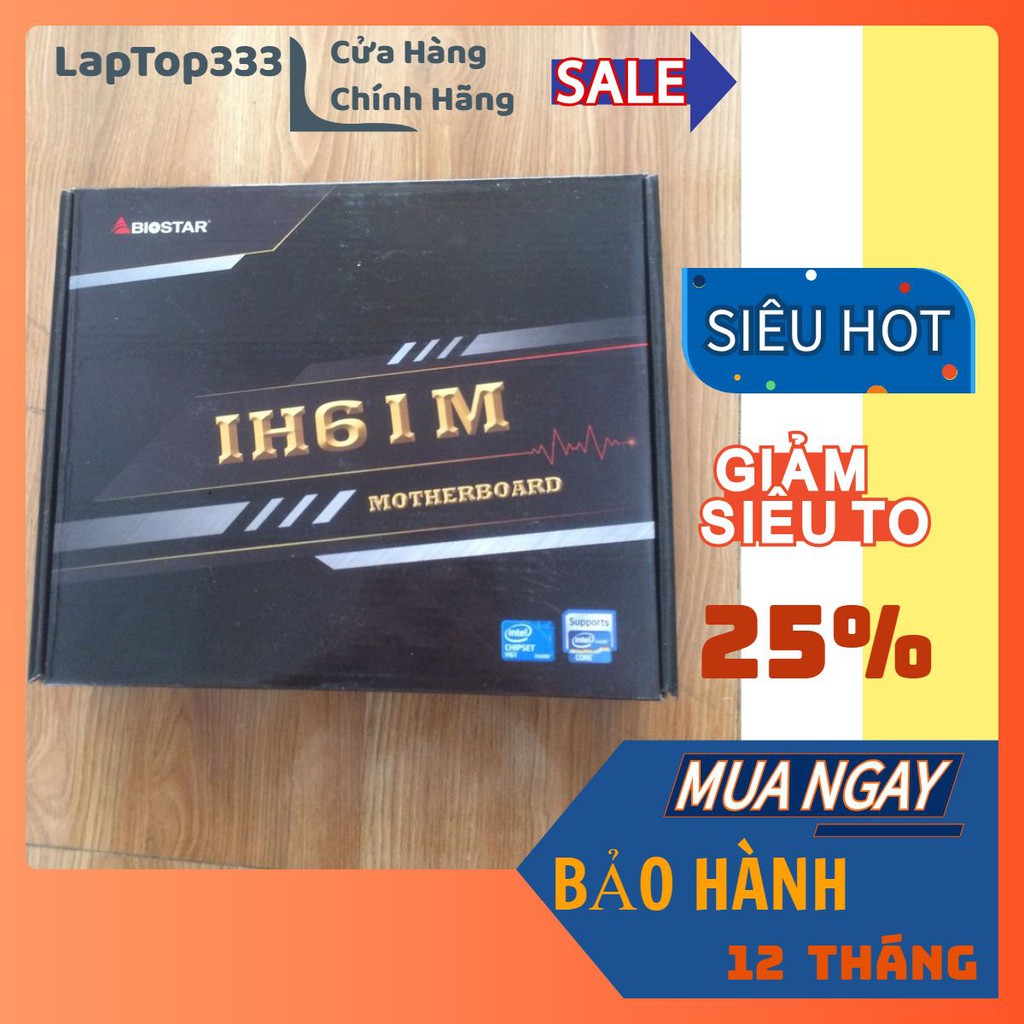 Main Biostar H61 - Hàng chính hãng, bảo hành 36 tháng - MAINBIH61