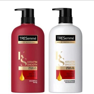 Bộ dầu gội xả thái lan tresemme 400+400ml đỏ keratin smooth