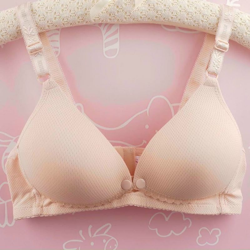 Áo lót/ áo ngực cho Mẹ bầu và sau sinh dùng cho con bú, nhập khẩu Thái Lan (Có thể mở nắp) không gọng, mút mỏng