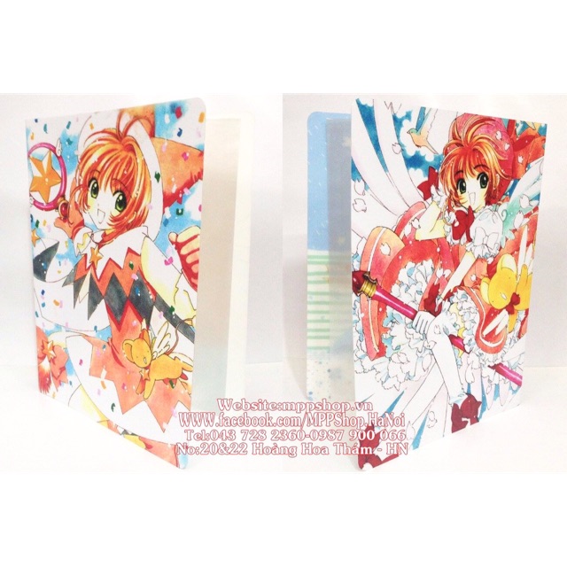 Kẹp đựng bài kiểm tra ảnh sakura 30 lá đựng được 60 ảnh bài