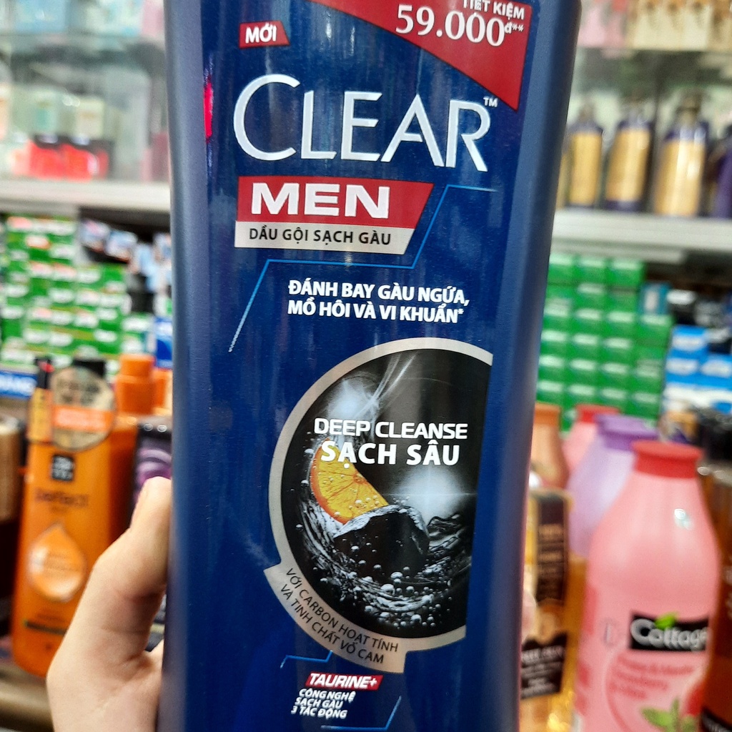 Dầu gội sạch gàu Clear Men Deep Cleanse sạch sâu 630g (612ml)