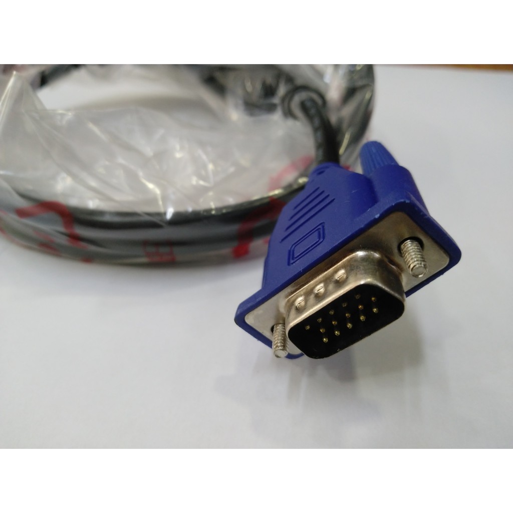 Cáp VGA zin dài 1m5  Dùng cho máy vi tính, đầu thu camera