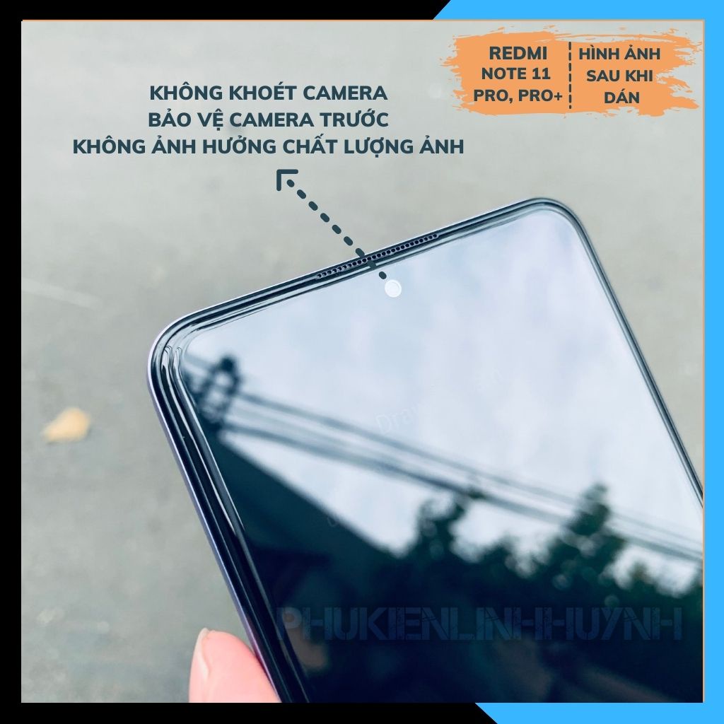 Xiaomi Redmi Note 11 5G, Note 11 Pro Plus 5G_Kính Cường lực GOR trong suốt không Full màn.