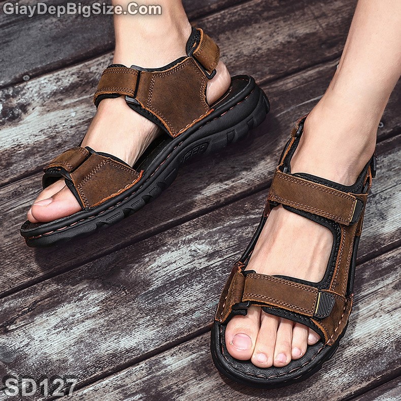 Giày sandal (xăng đan) dép quai hậu big size cỡ lớn cho nam chân to