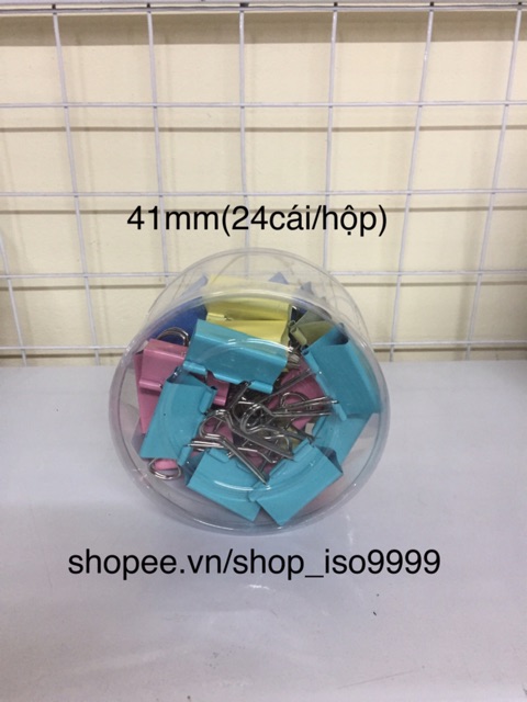 kẹp màu, kẹp bướm tài liệu 15mm-51mm (1 hộp )