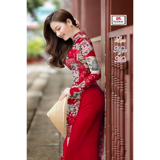 Vải áo dài in chuyển nhiệt 3D