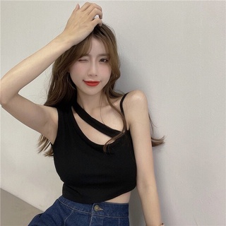 Áo ba lỗ nữ croptop đay đan chéo