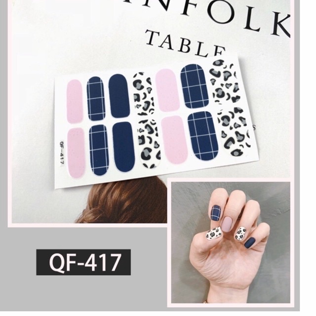 Set dán móng tay nails dán nghệ thuật nhiều màu - có ngay bộ móng đẹp trong 5 phút (Nail wraps / Nail stickers)