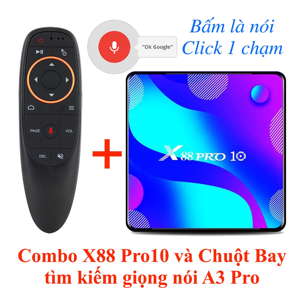 [Mã ELMS5 giảm 7% đơn 300k] X88 Pro 10 - Android TV Box mới 2020 chạy Android 10 cực nhanh, giá rẻ, chính hãng ENYBOX