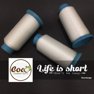Chỉ cước kết cườm may ren lưới áo cưới