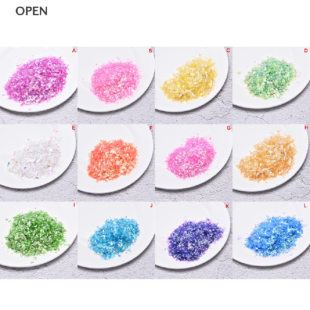 Op 20g Giấy Pha Lê Lấp Lánh Kẹo Nhựa Resin Làm Móng Nghệ Thuật Thủ Công Mỹ Nghệ my