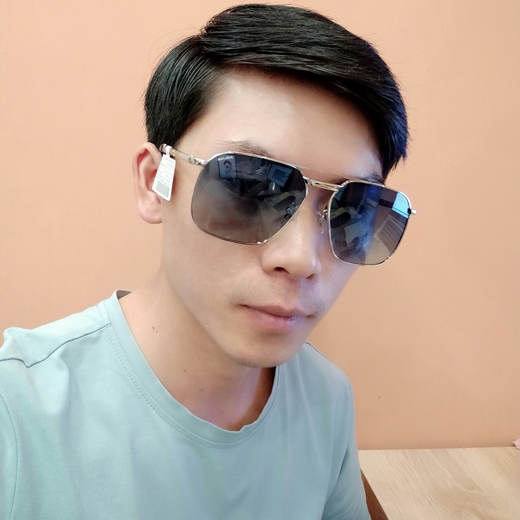Kính mát chính hãng Police SPLB90J 579P màu sắc thời trang, thiết kế dễ đeo bảo vệ mắt