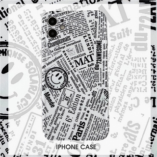 Ốp lưng tpu mềm họa tiết giấy báo độc đáo cho iphone 12 11 pro max 6 6s 7 8 plus iphone x xs max xr se 2020
