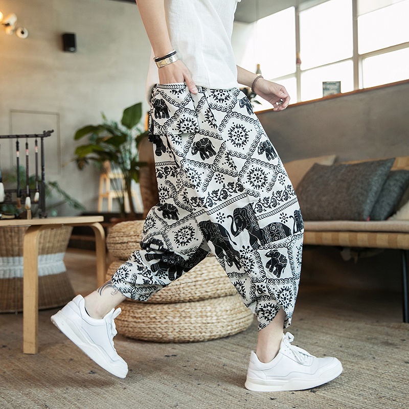 Quần Lửng 7 Tấc Dáng Rộng Phong Cách Thái Lan Cho Nam