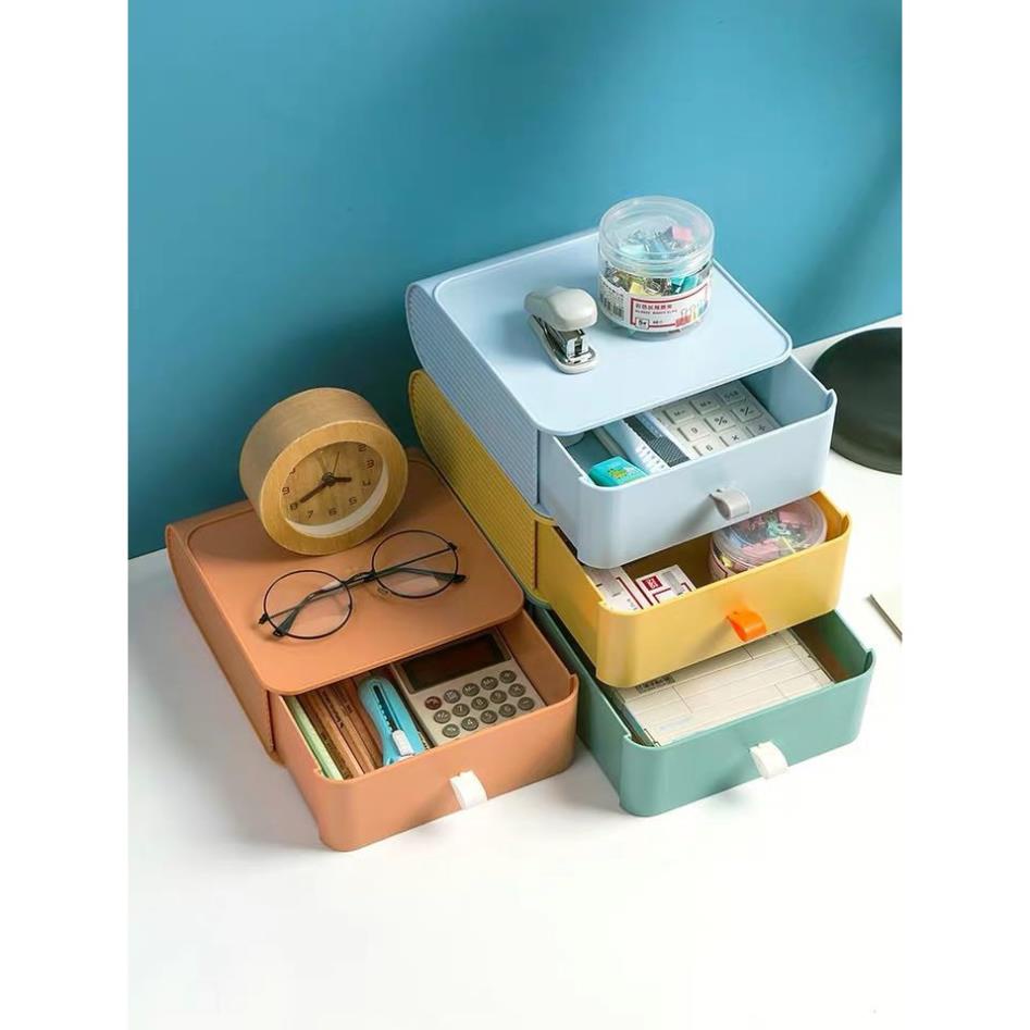 Hộp ngăn kéo đựng đồ dùng để decor, đựng mỹ phẩm, đồ vật trong nhà, trang sức, văn phòng