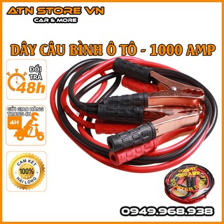 Dây câu bình ắc quy ô tô [2 mét - 1000A], dây câu bình acquy lõi đồng cho xe hơi và xe tải