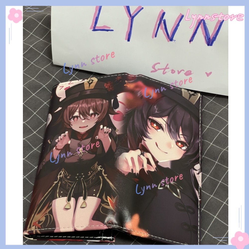 Trò chơi hot Genshin Impact Shenhe Yunjin Zhongli Ví dài cho thẻ tín dụng sinh viên Ví cosplay hoạt hình Ví PU