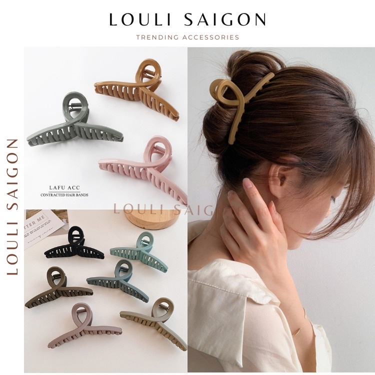 Kẹp tóc càng cua nữ loại to, kẹp tóc phong cách Hàn Quốc KTD