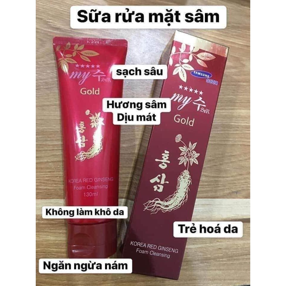 Sữa rửa mặt sâm đỏ Hàn Quốc – My Gold