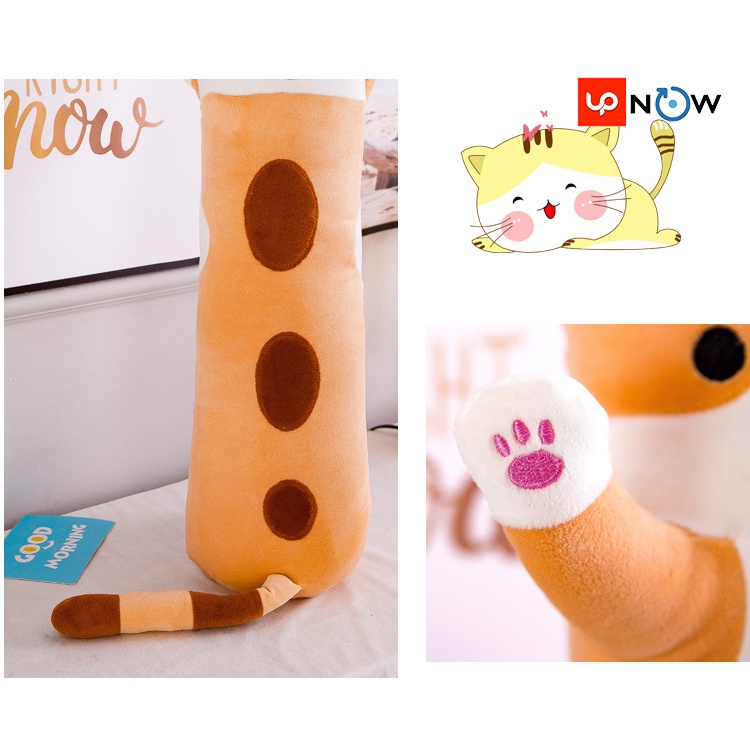 Gấu Bông Mèo Dài Hoàng Thượng màu vàng đẹp giá rẻ, Upnow, Kích Thước 1m3