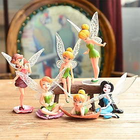 Mô Hình 06 Nàng Tiên Tinker Bell Duyên Dáng Trang Trí Bánh