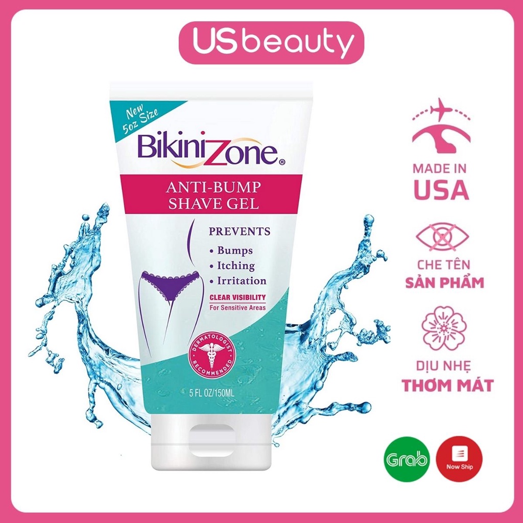 Gel Cạo Bikini Zone Anti-Bumps Shave Gel 150ml