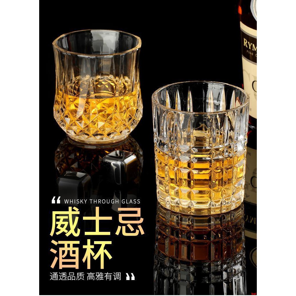 Ly thủy tinh uống rượu Whiskey phong cách châu âu