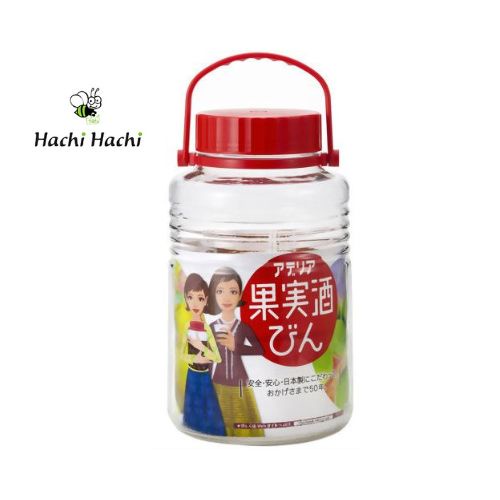 Hũ thủy tinh ngâm rượu trái cây Aderia 4L - Hachi Hachi Japan Shop