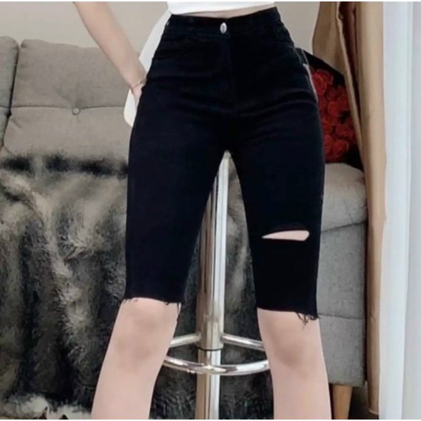 [RẺ VÔ ĐỊCH] Quần kaki ngố rách đùi đẹp 2 màu trắng, đen NG93210