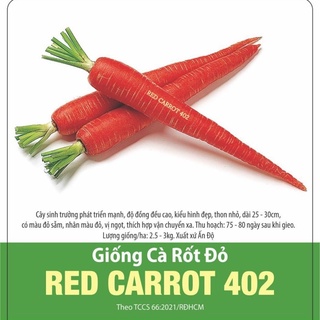 Hạt giống cà rốt đỏ 402