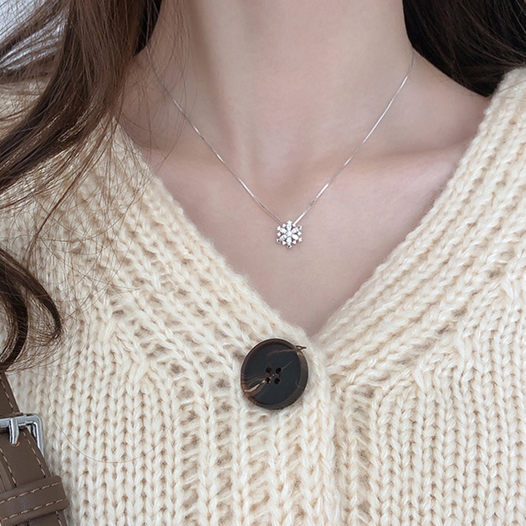 Vòng cổ mạ điện sáng bóng phong cách Hàn Quốc cho nữ