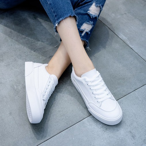 Giày Da Màu Trắng Nữ G22, Giày Thể Thao Sneaker Nữ Hàng Đẹp | WebRaoVat - webraovat.net.vn