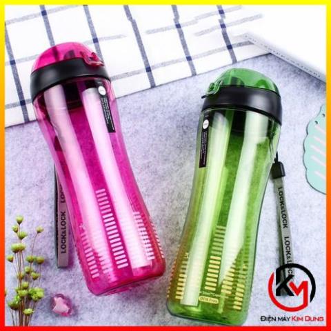 Bình nước thể thao có ống hút Lock&Lock Bisfree sport bottle 650ml ABF629 (2 màu)