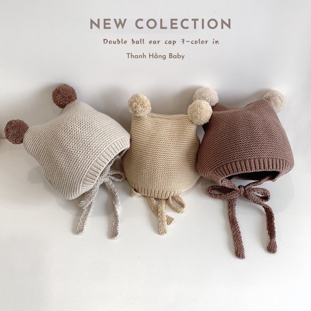 Mũ Len Hàn Quốc Cho Bé Trai Bé Gái Sơ Sinh Thanh Hằng Baby 6 Tháng - 2 Tuổi