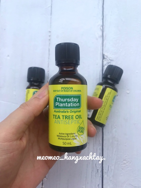 Tinh dầu tràm trà nguyên chất Úc Tea Tree Thursday Plantation 10ml 25ml 50ml