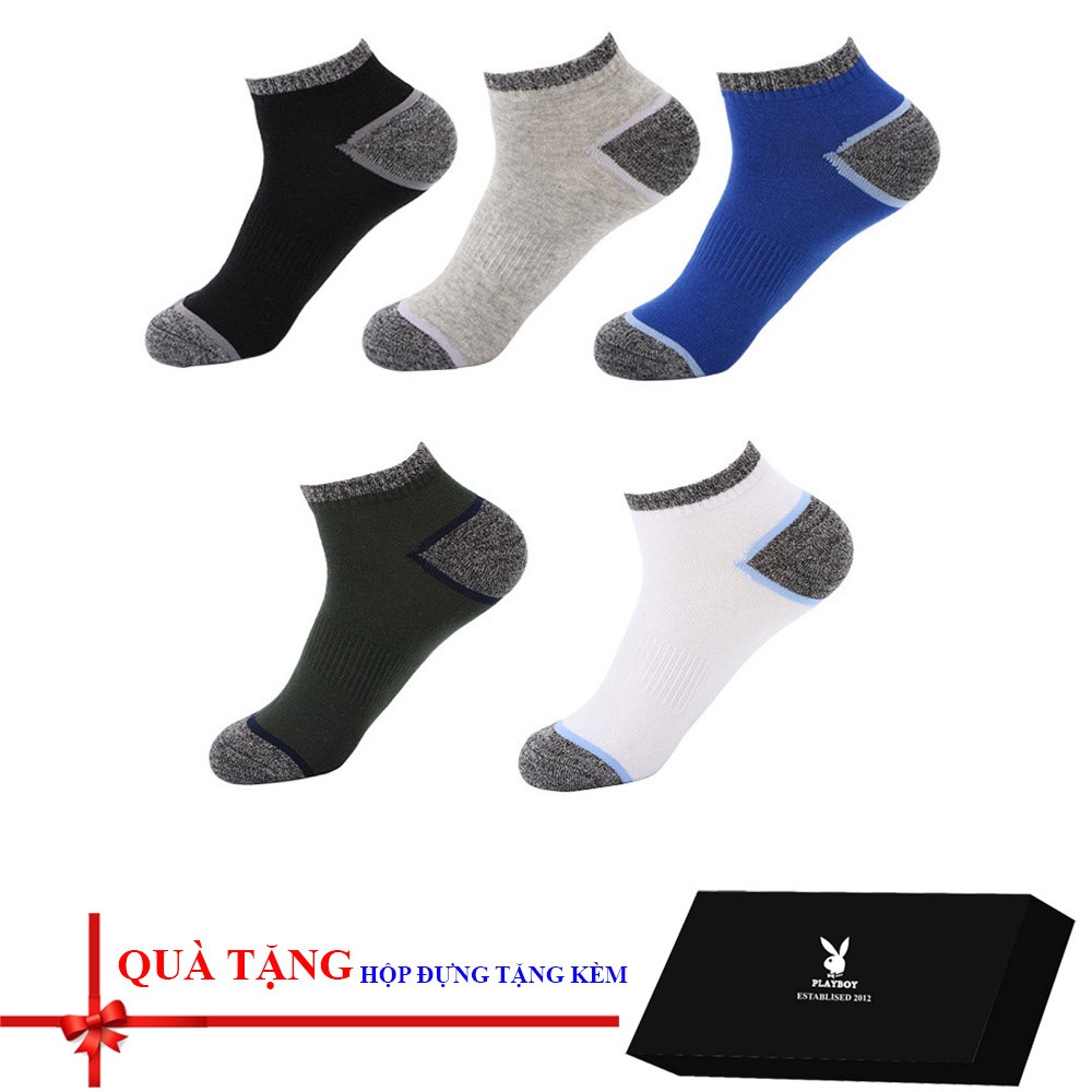 Combo hộp 05 đôi tất / vớ nam cao cấp (Full hộp đựng)