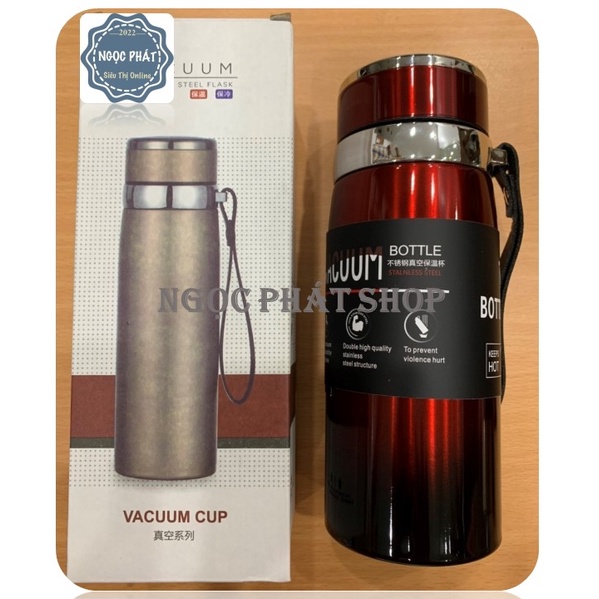 Bình Nước Giữ Nhiệt - Ruột Inox 316 Giữ Nóng Lạnh Lâu, Vỏ 304 Dày Không Rỉ, Sạch Anh Toàn