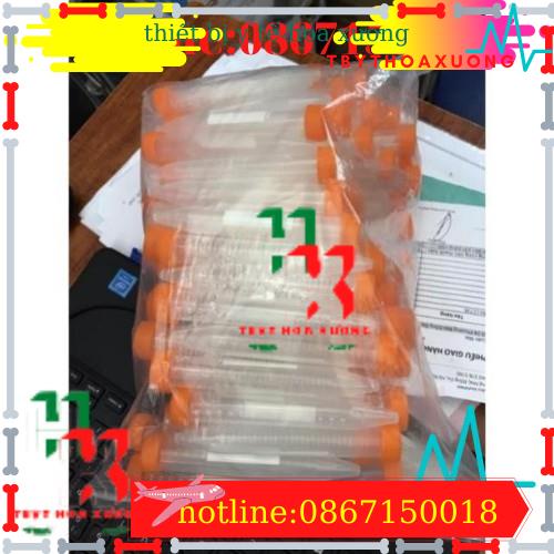 Ống Ly Tâm 10ml -  Ống Falcon 10ml đáy Nhọn Nắp Văn Có Chia Vạch  Túi 100 Cái