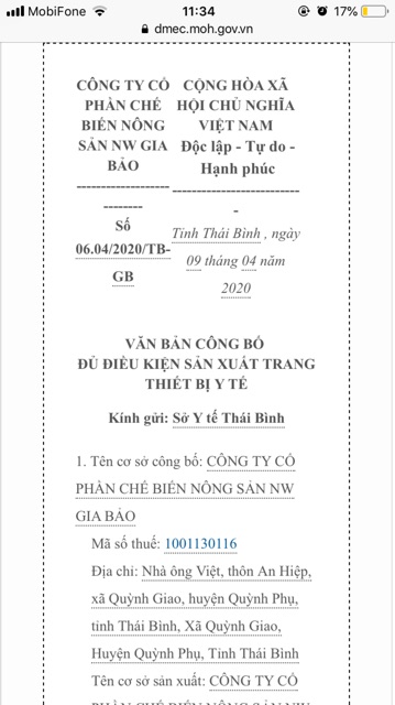 Khẩu Trang Y tế NW Gia Bảo 4 lớp hàng Công ty- hộp 50 cái