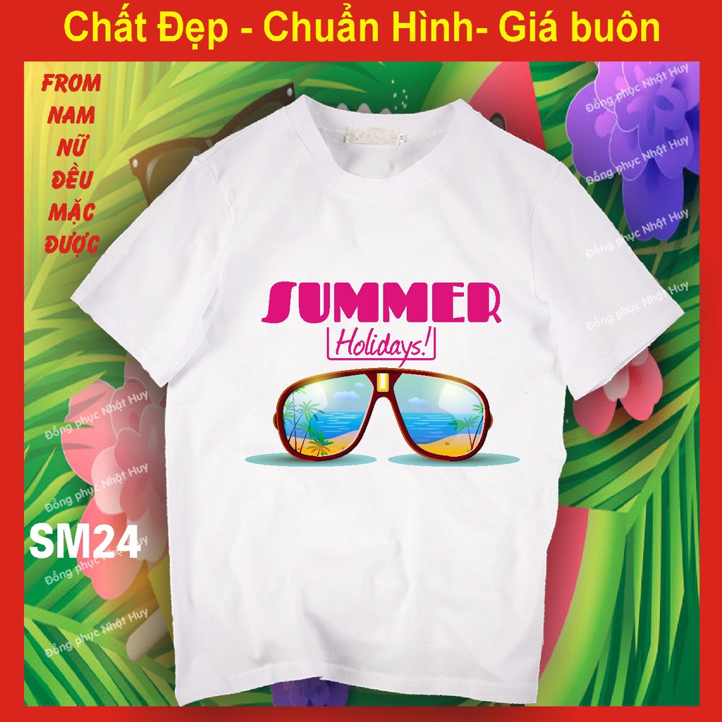 áo đi biển SM24 đủ size,du lịch,chơi,nhóm hello summer, ĐỒNG PHỤC