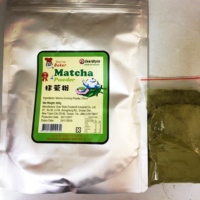 Bột trà xanh Đài Loan (Matcha powder) 100g