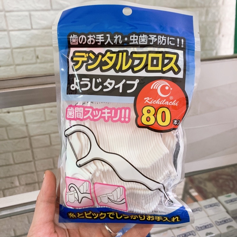Tăm chỉ nha khoa Nhật Bản gói 80 , 50 chiếc