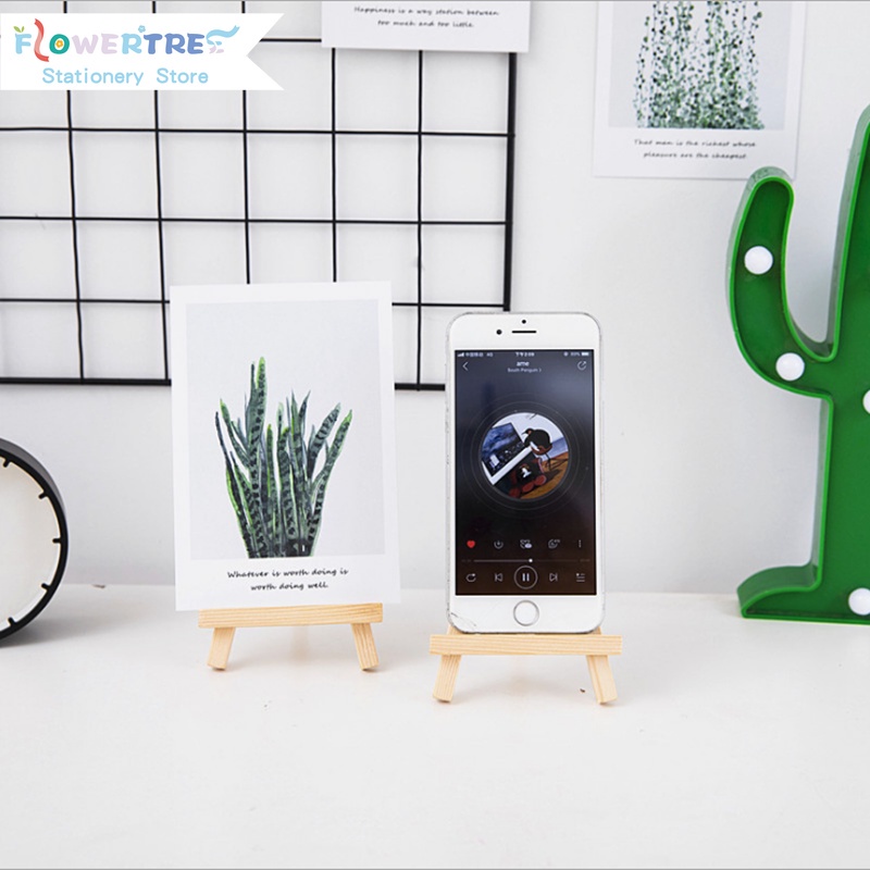 Giá Đỡ Điện Thoại / Máy Tính Bảng Làm Từ Gỗ Để Bàn Trang Trí Dễ THương